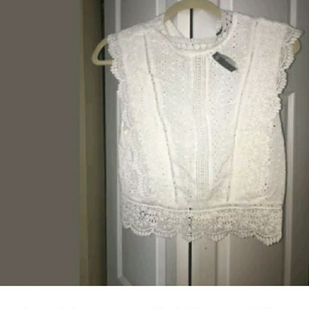 Woven Lace Top